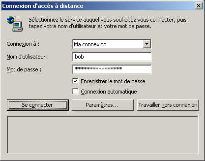 Connexion au modem du FAI